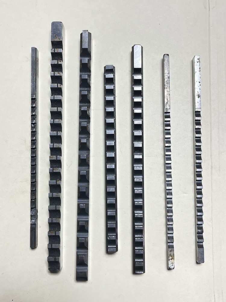 7 Machinist Broaches Some Broken,  Used