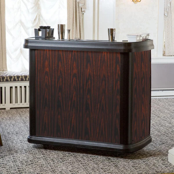 Portable Bar Mobile Bartending Catering Parties Events Mobile Bar Light Elegant