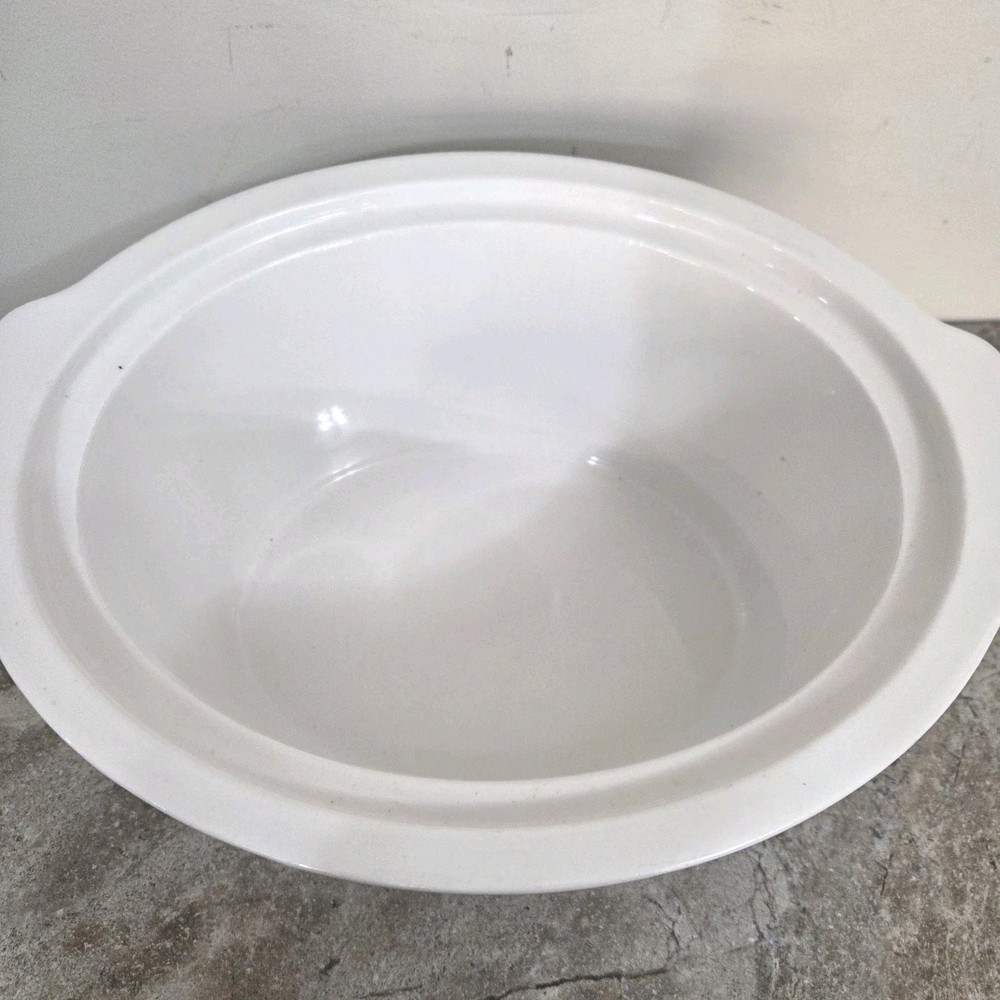 Hamilton Beach Crock with Lid 2 Qt. Replacement Slow Cooker Oval White