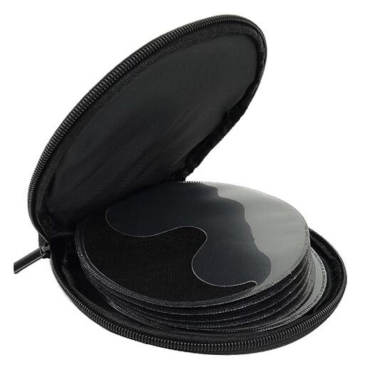 Black 20 Capacity CD/DVD Case Holder Portable 20 CDs, Oxford Cloth Material