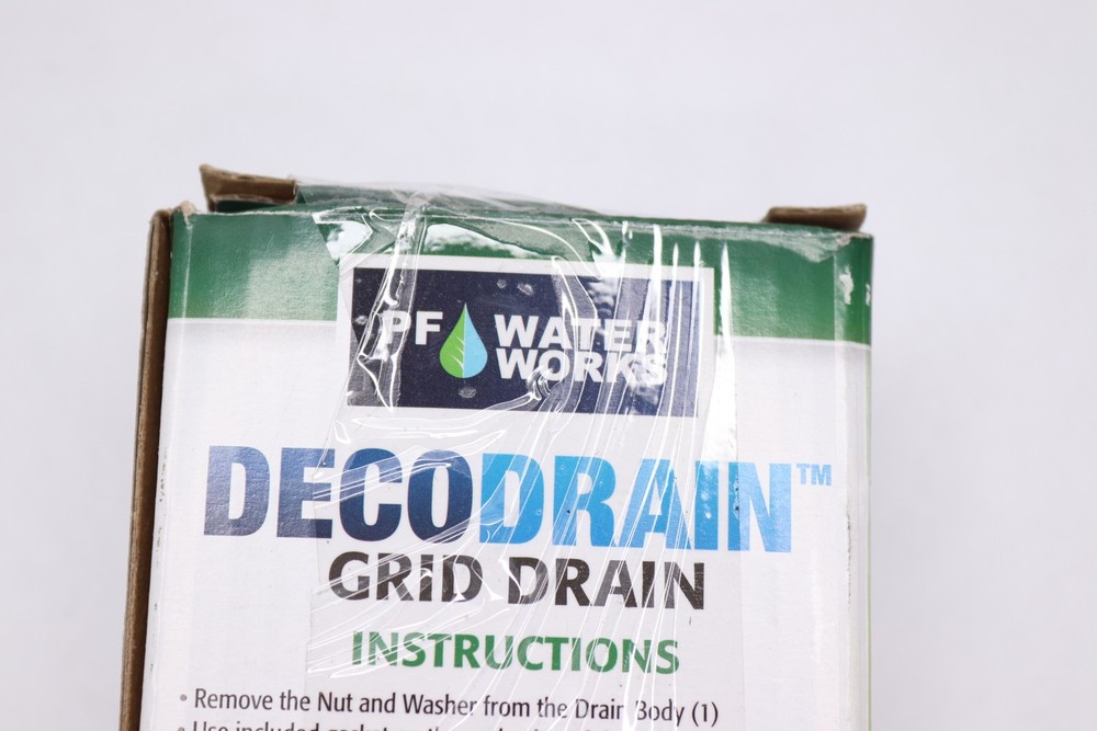 PF WaterWorks Grid Strainer Drain Chrome PF0722-CH