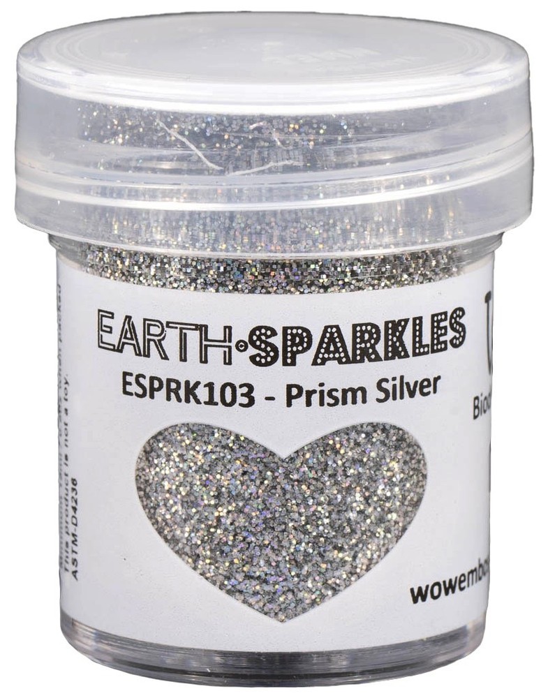 WOW! Earth Sparkles Glitter 15ml-Prism Silver