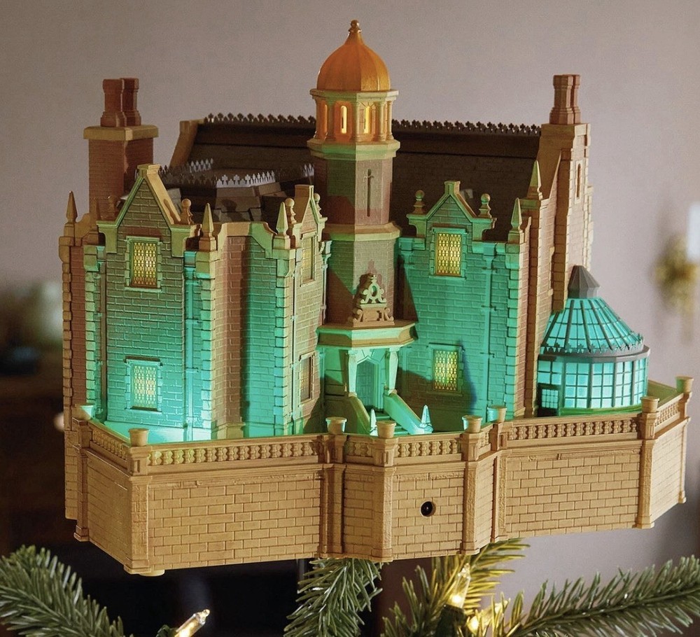 HAUNTED MANSION TREE TOPPER Hallmark Sound Interactive New Disney RETIRED