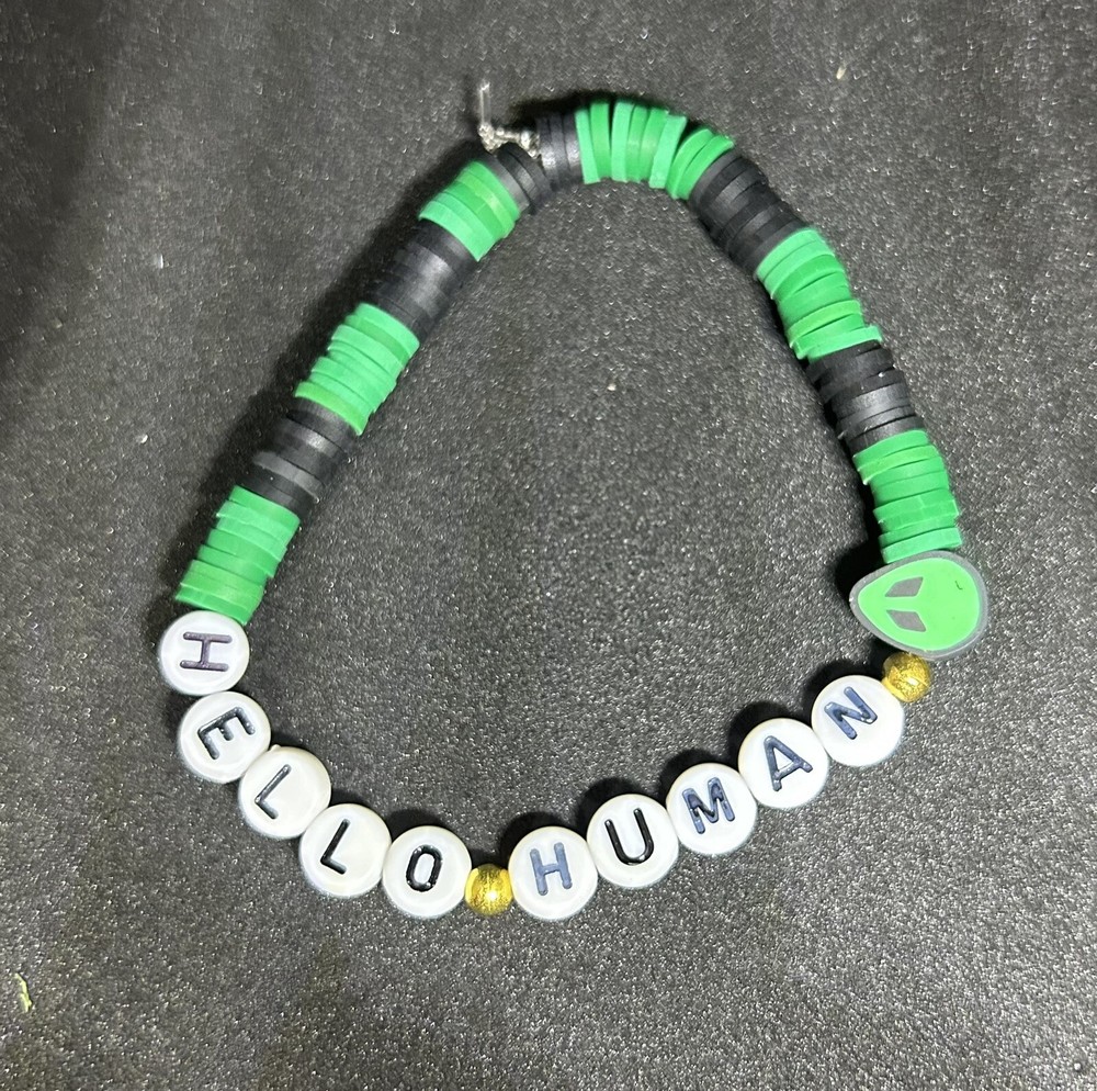 Hello Human (Alien) Heishi Bracelet