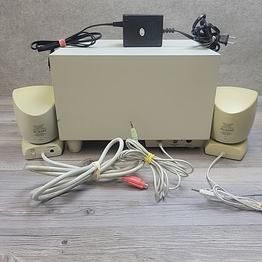 ALTEC LANSING/DELL ACS340 Multimedia Computer Speaker System With Powered Sub