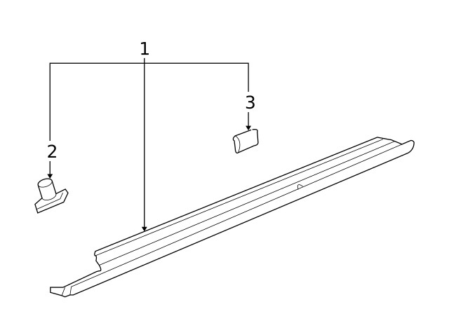 Genuine GM Rocker Molding 15775457