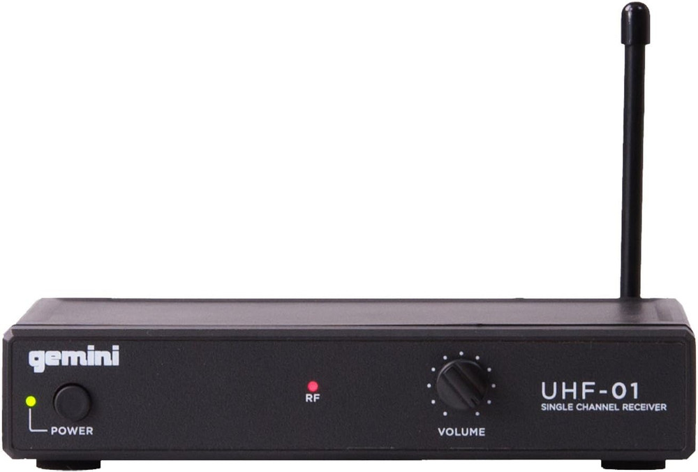 Gemini DJ UHF-01M F1 Wireless Microphone System,Black