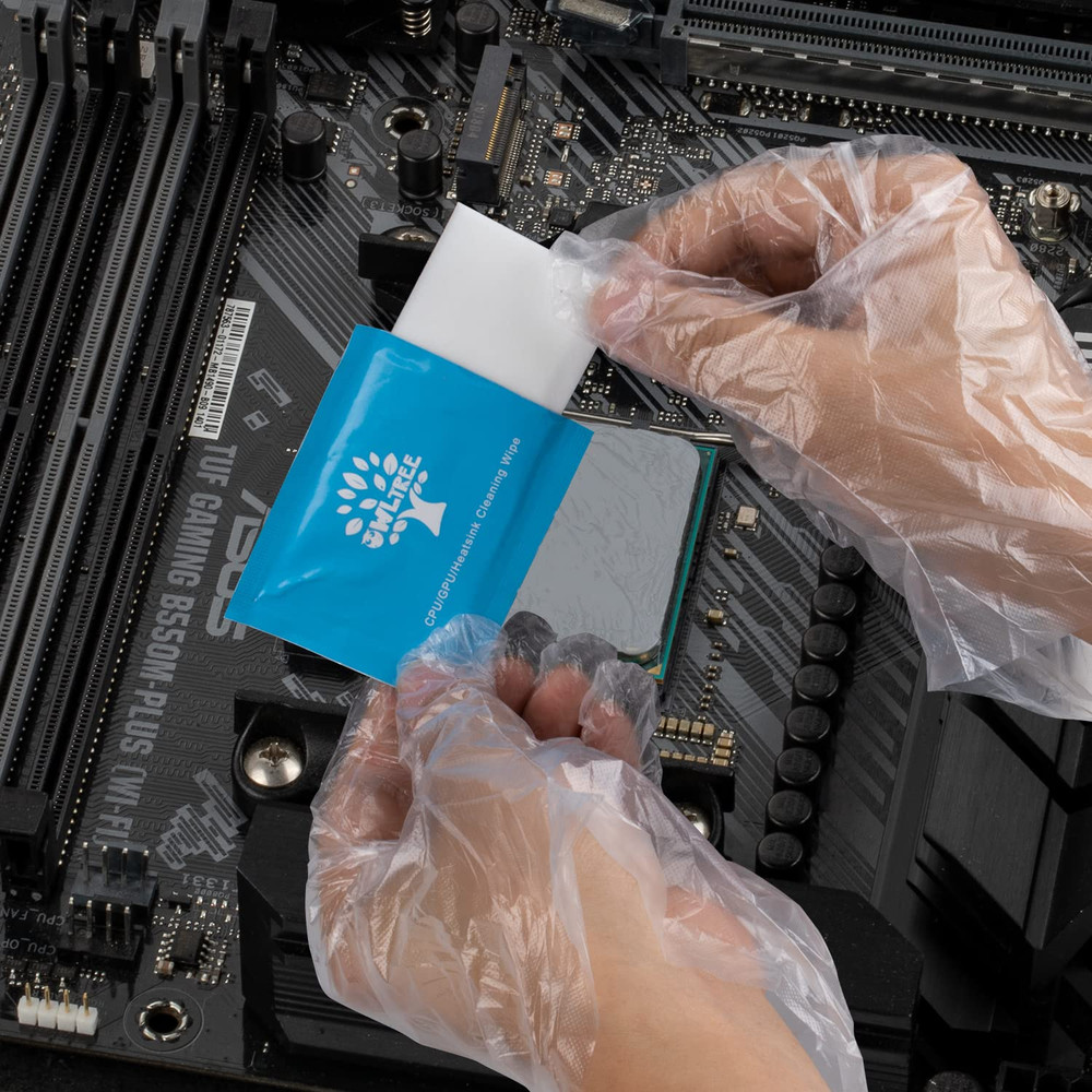 Thermal Paste Remover Kits for CPU, GPU, Heatsink etc (20 Pieces Wipes)