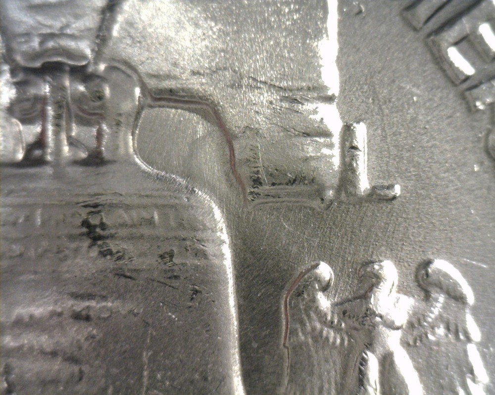 1955 CLASHED DIE REVERSE FRANKLIN HALF NICE UNCIRCULATED NICE UNC. ORIGINAL COIN