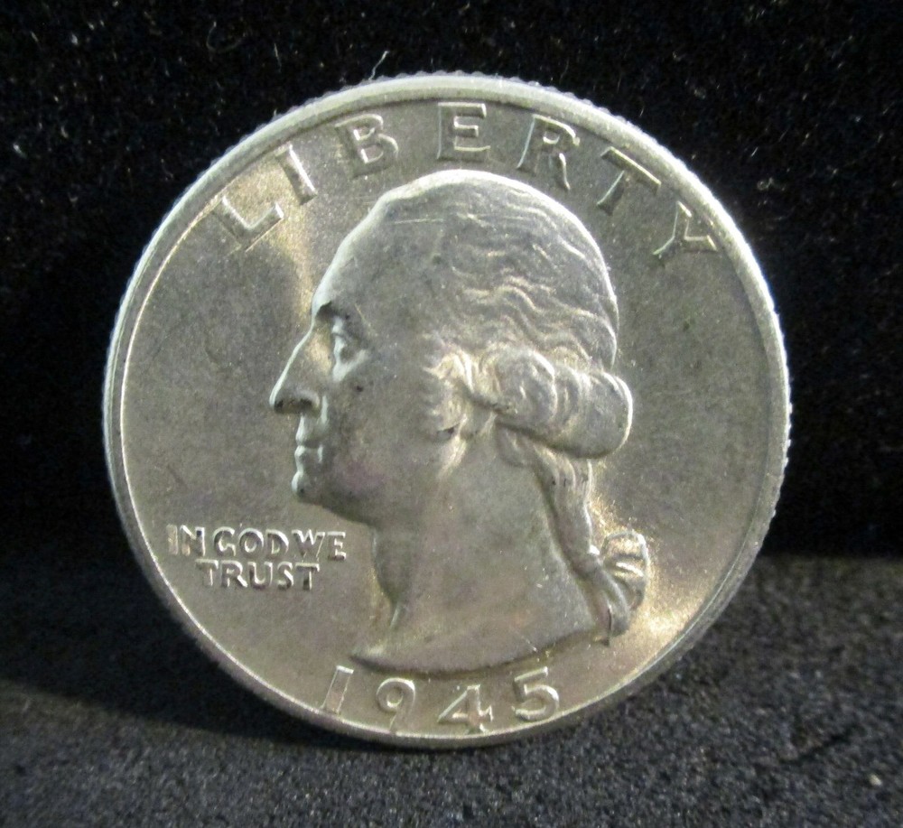 1945-D/D Washington Silver Quarter - Unc.      ENN COINS