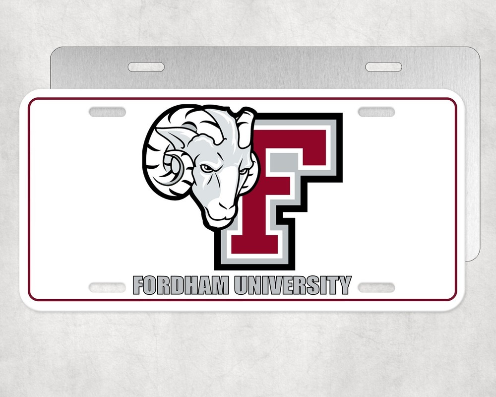 License Plate Tag Fordham University Rams