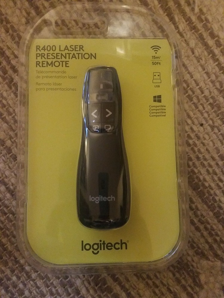 R400 Laser Presentation Remote Logitech