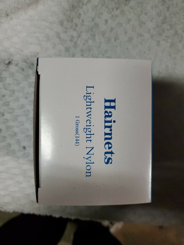 Disposable Hairnets, Nylon, Large, White, 100/Pack