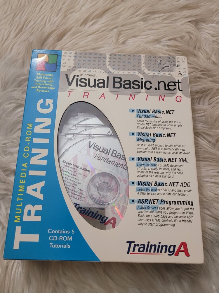 Microsoft Visual Basic.net Training A Multimedia 5 Cd-rom SEALED
