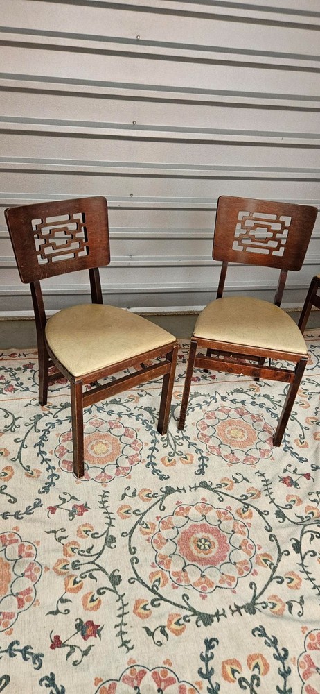 Stakmore  Chinoiserie PAIR folding chairs