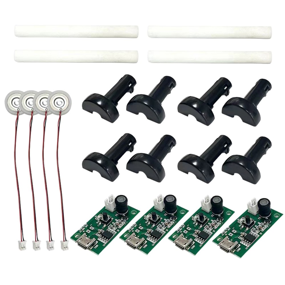 For DIY Humidifier Project 4PCS Ultrasonic Mist Maker Driver Board Atomizer Kit