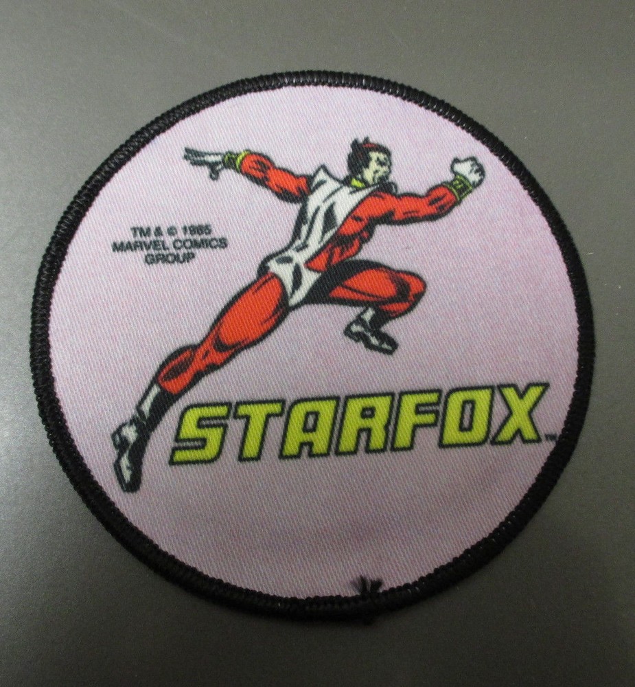 1985 Marvel Comics 4" Circular Patch NM Superhero STARFOX
