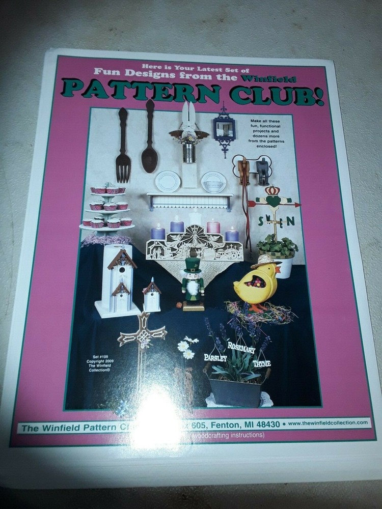 Winfield pattern club set #109 spring and Easter wood patterns