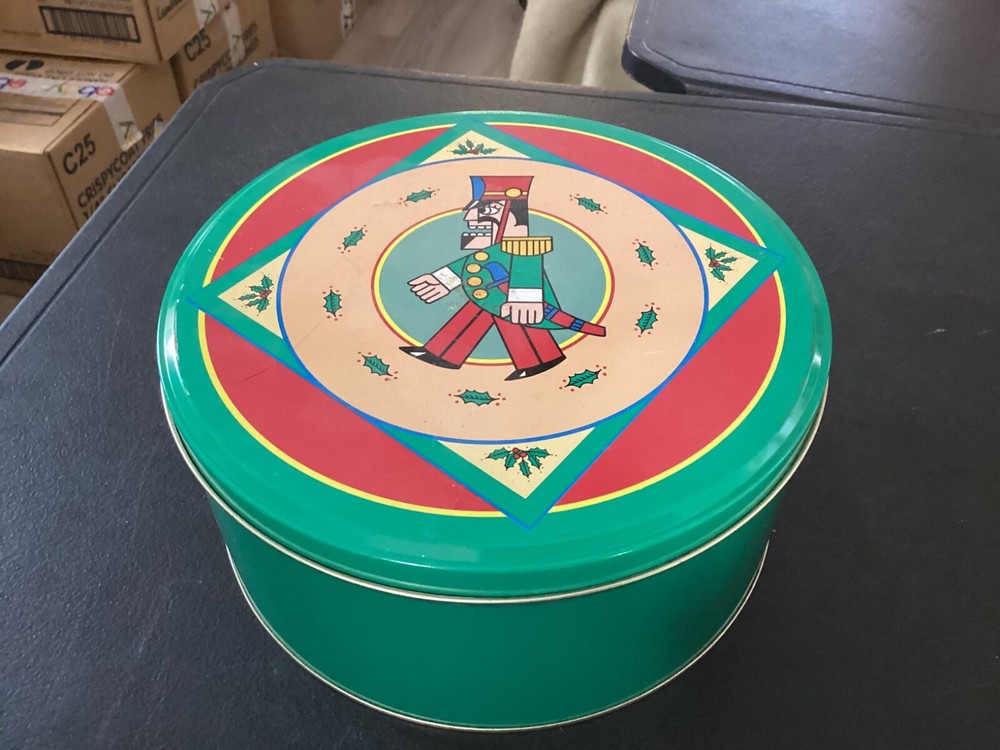 Tin Soldier Round Metal Tin