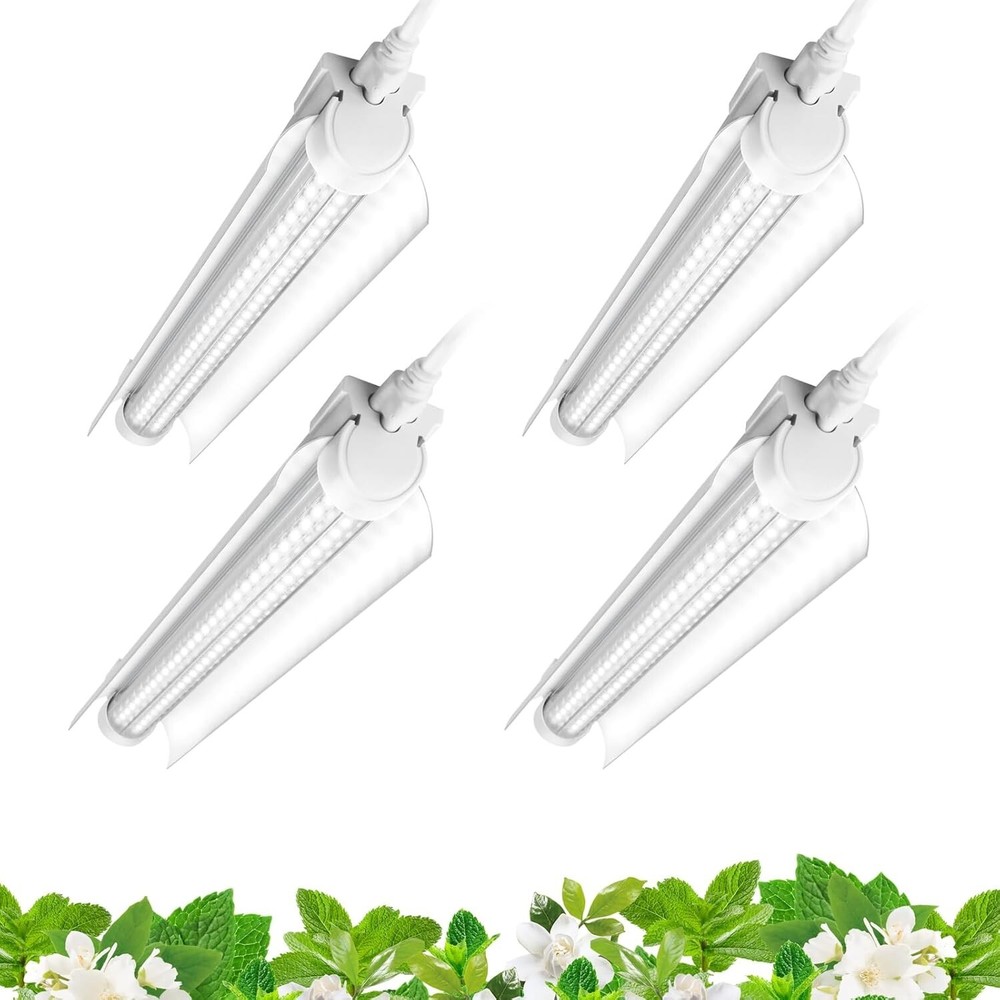 5000K V-Shape Indoor Grow Light Strips - 192 LED, Linkable Plant Lighting