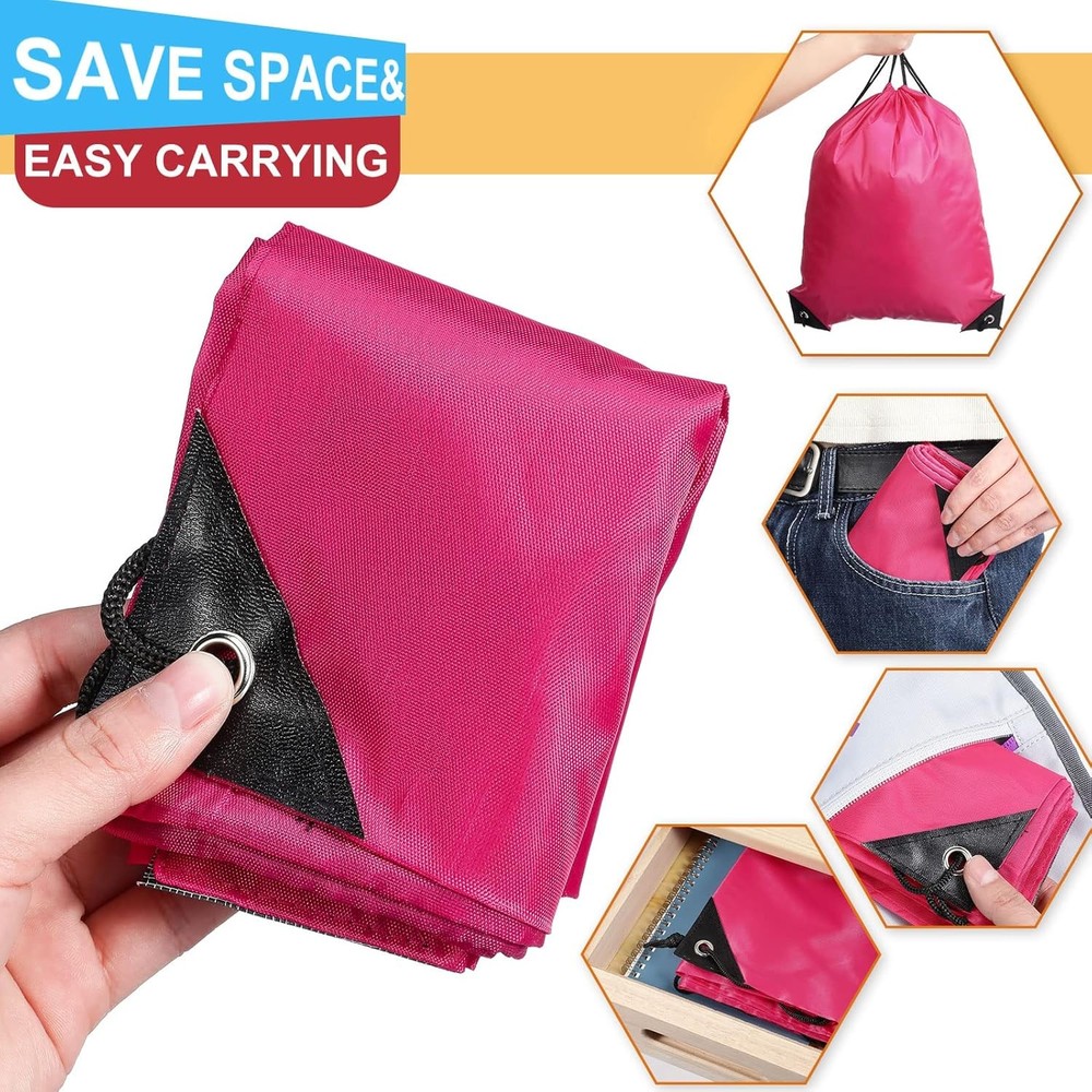 Shappy 100 Pieces Drawstring Bag Gym Portable String Sack Backpacks...