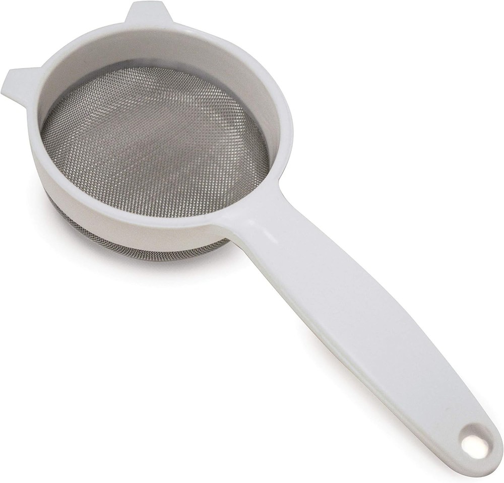 Norpro Stainless Steel Mesh Strainer, 2.5 Inches - White (3-Pack)