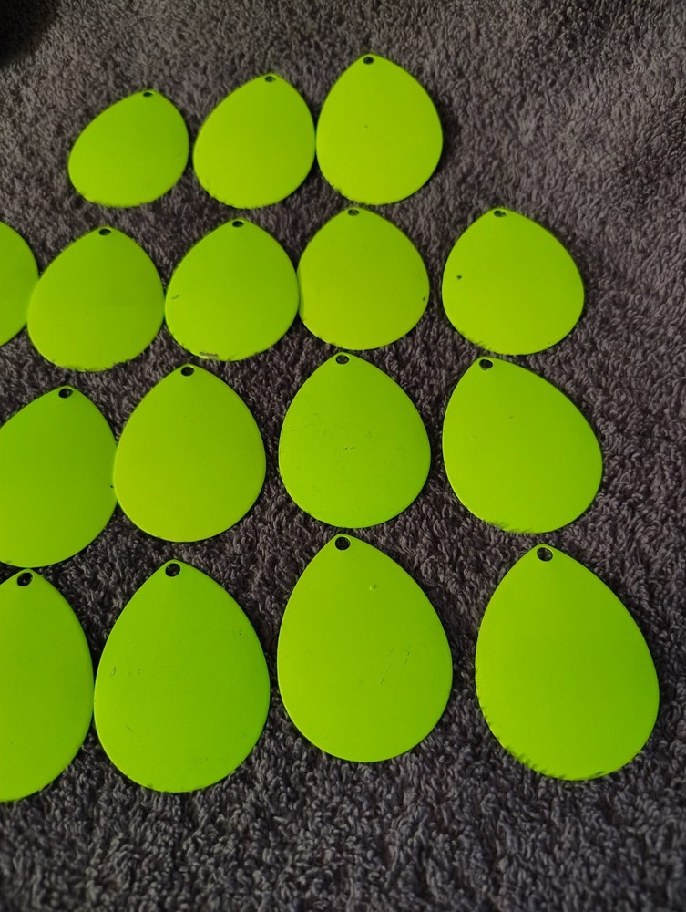 18 Colorado Spinner Blades Size 5 Chartreuse