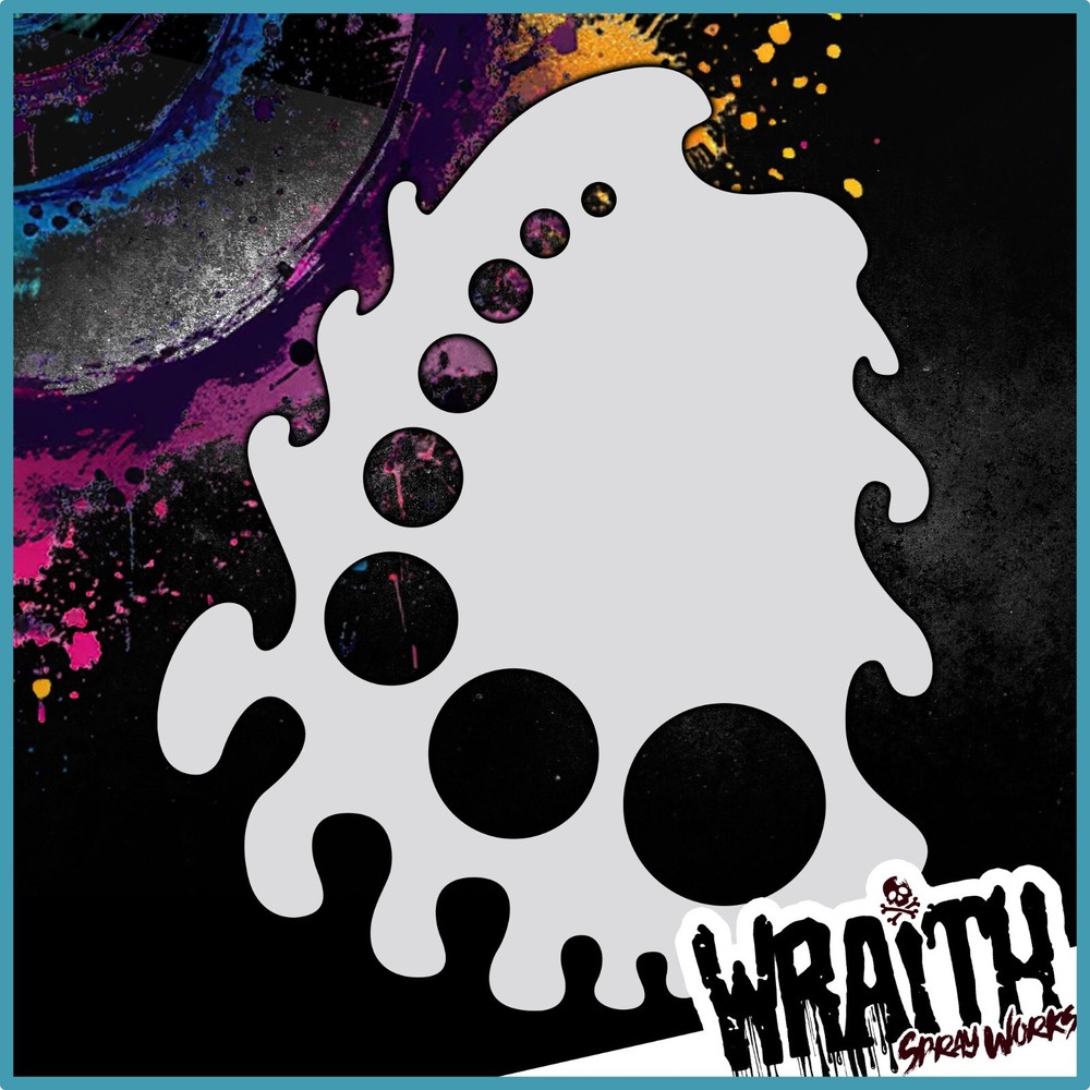 Freehand Shield #3 - Reusable Airbrush Stencil Template
