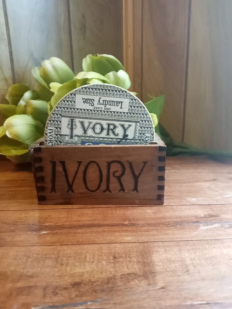 Antique Ivory Soap Coasters