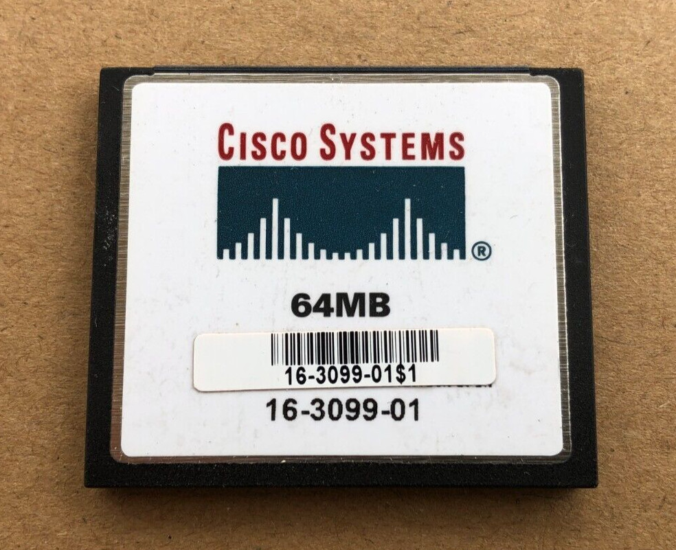 CISCO 64MB COMPACT FLASH MEMORY CARD SDCFB-64-AA01B FREE SHIPPING!