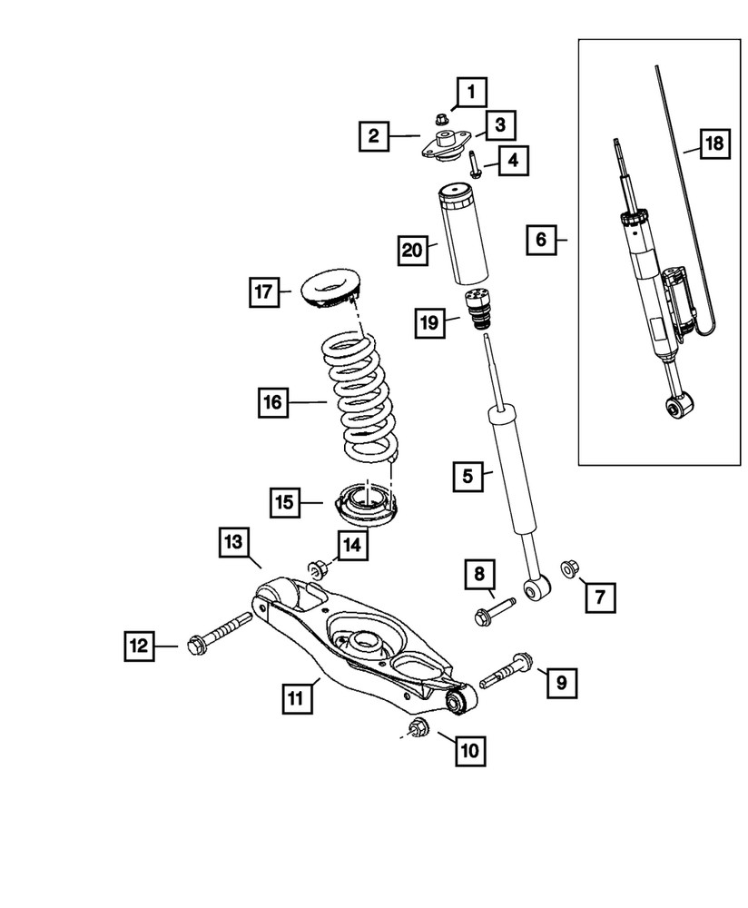 Genuine Mopar Hex Flange Head Bolt 6504863AA