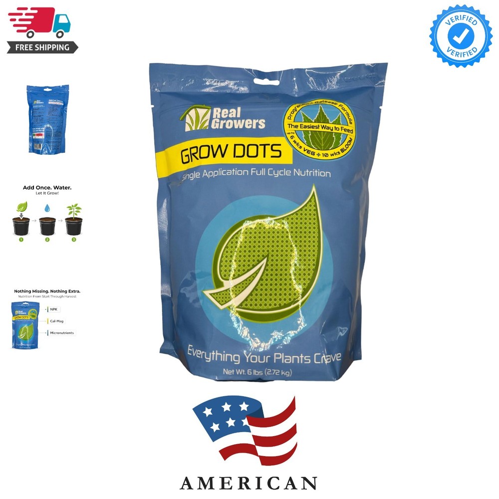 Grow Dots Classic 6lb – Bulk Single Application Programmed Release Nutrients ...