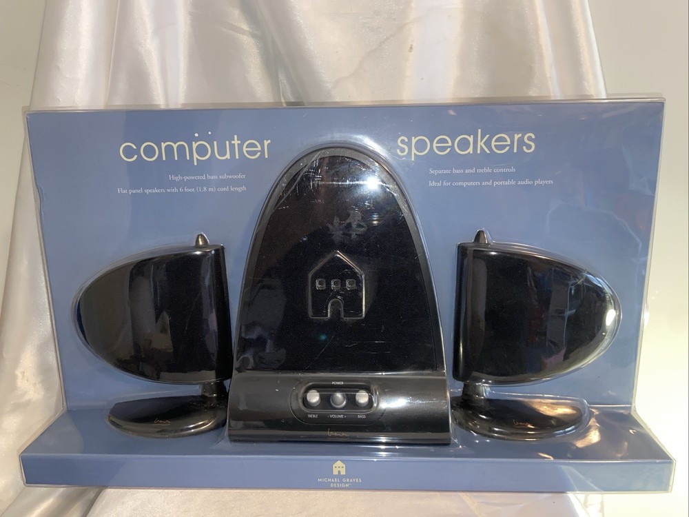 Computer speakers set Michael Graves design brand new