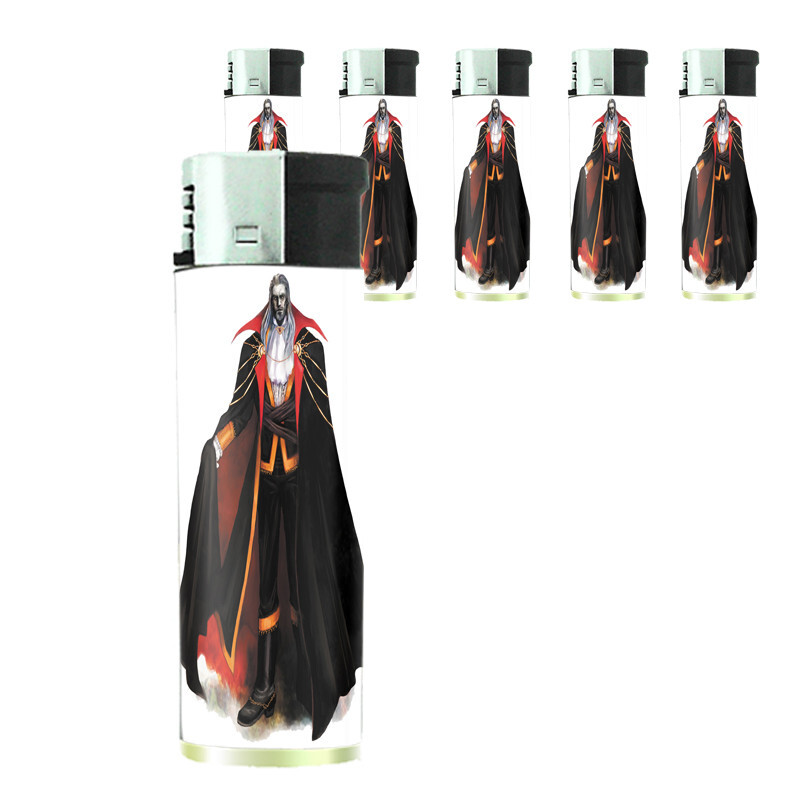Dracula Vampire D8 Set of 5 Electronic Butane Lighter