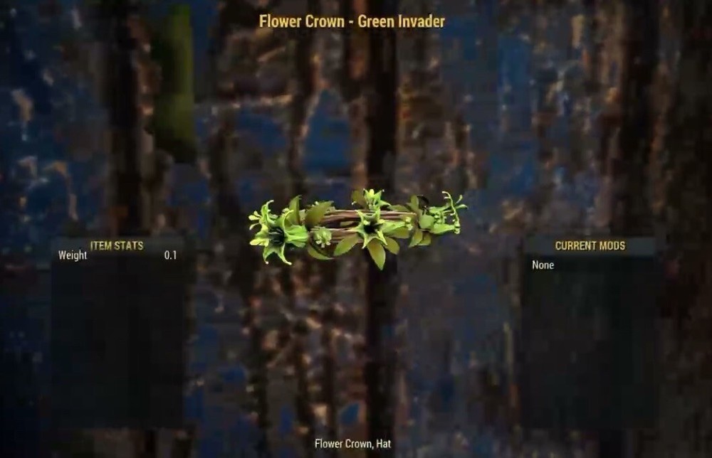 (Xbox) Flower Crown ￼- Green Invader