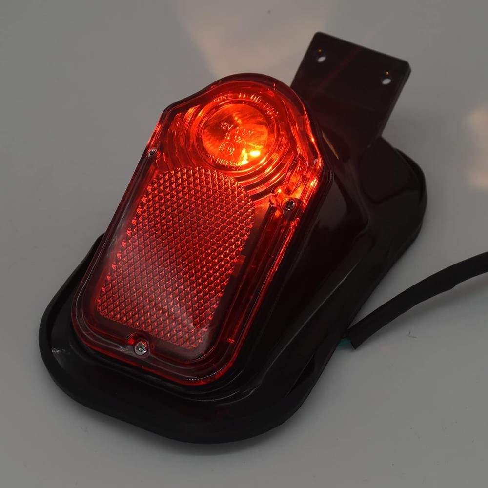 DKMTORK Motorcycle Plastic Brake/Tail Light (Black)