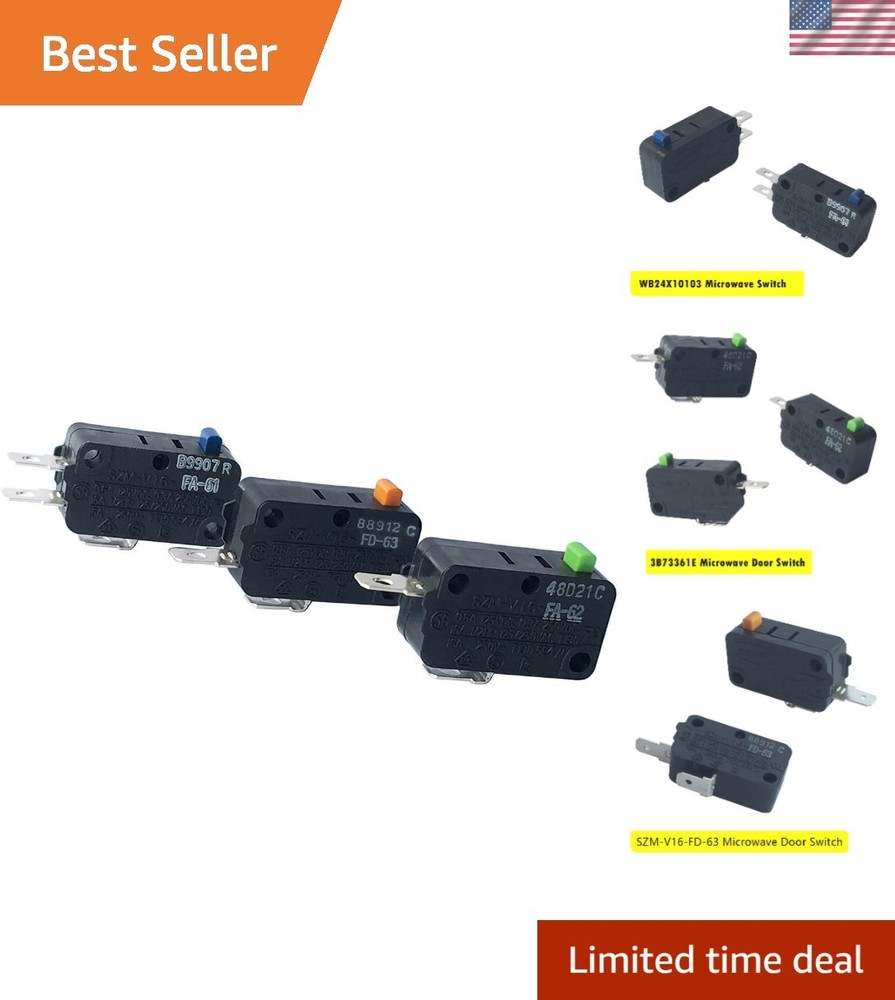 Durable Microwave Door Switch Replacement for GE Microwaves - Easy Installation