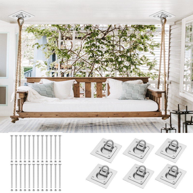 Pull Down Tie Down for gently Heavy-Duty Load-Bearing Ring 6Pack Heavy Rings Tie