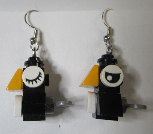 LEGO Loop Earrings - Crows - (2 Pieces)