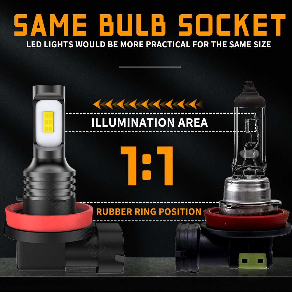 For GMC Sierra 1500 SLE WT Cab Pickup 2007-2013 LED Headlight High Low Bulbs Kit