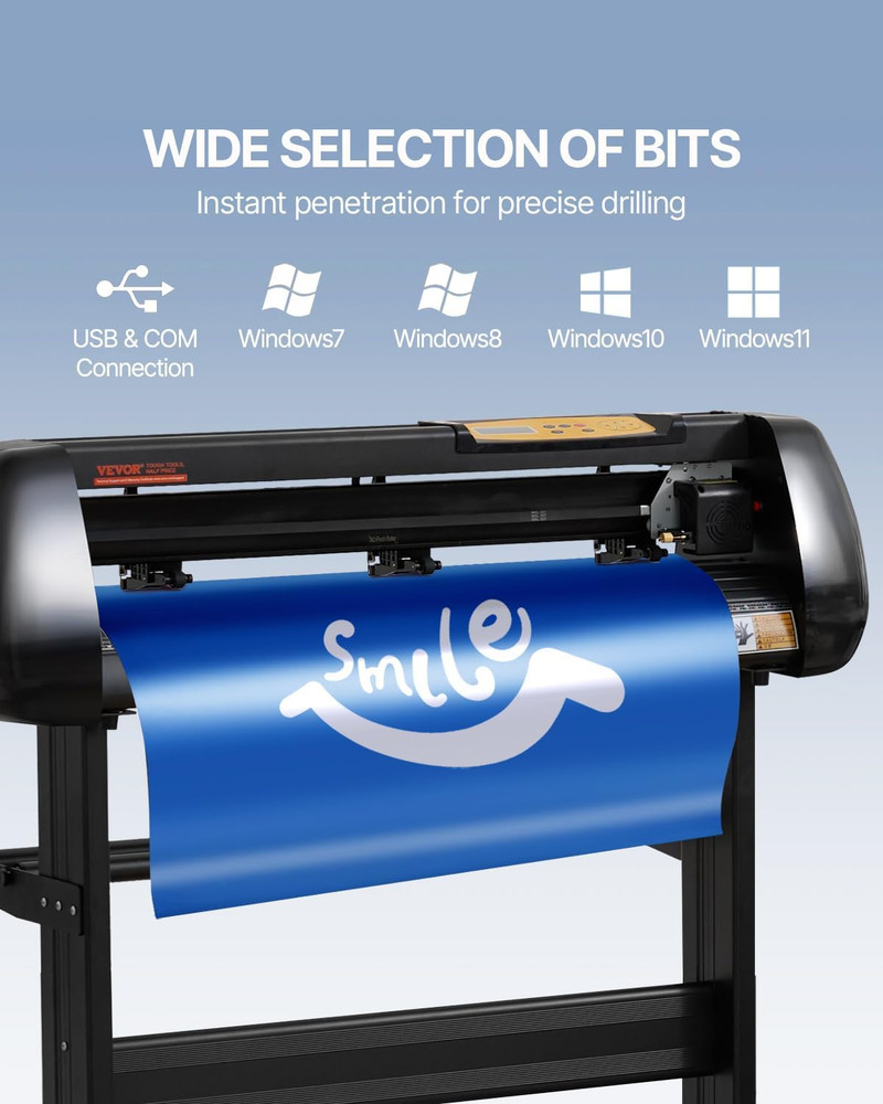 Vinyl Cutter Machine, Upgraded 28 Inch Paper Feed Cutting Plotter Bundle, Adjust