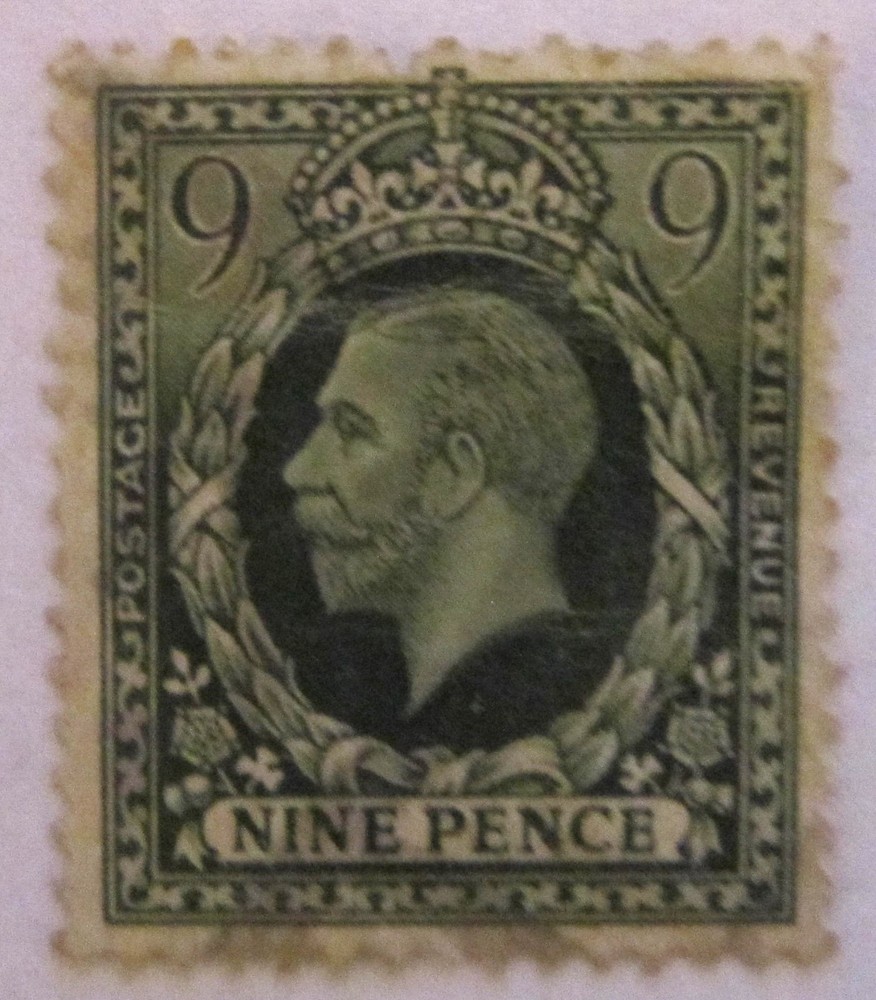 King George V 9d Olive Green