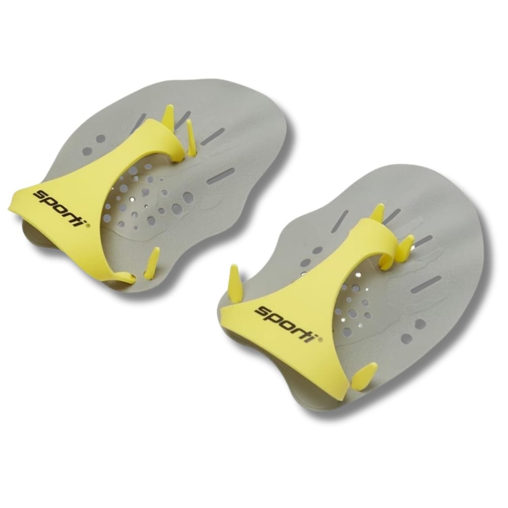Sporti Swim Paddles (Medium) Medium, Grey