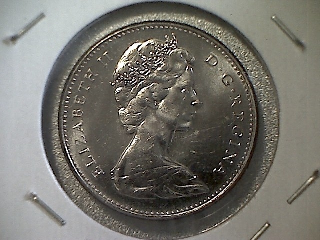 1968 Canada Uncirculated, Proof-Like - 5 Cent Coin (D)