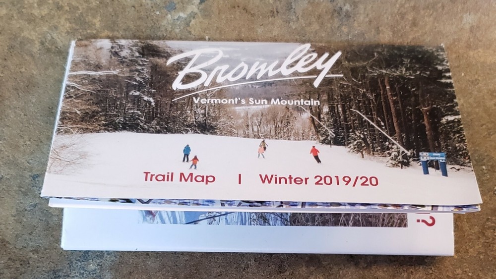 7- BROMLEY, VT SKI AREA TRAIL MAPS ALL DIFF. YRS BROCHURES & TRAIL MAPS. SEE