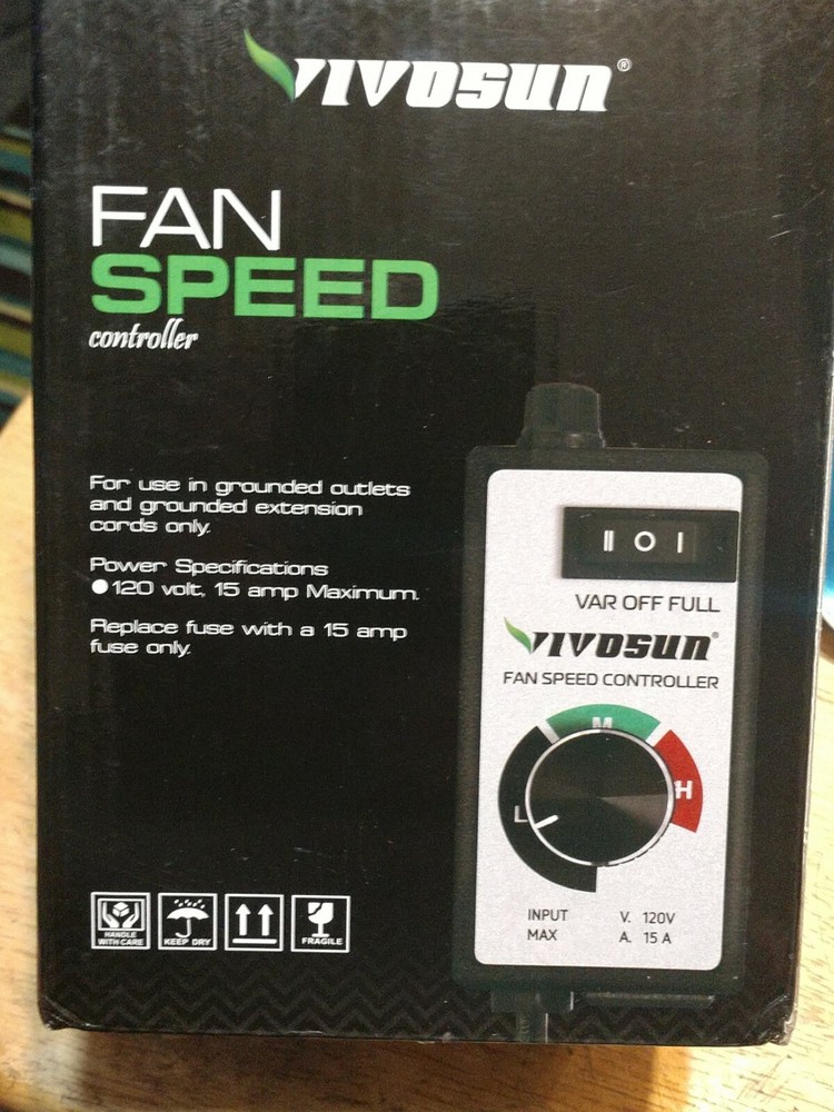 VIVOSUN Variable Vent Fan Speed Adjuster Inline Duct Fan Speed Controller