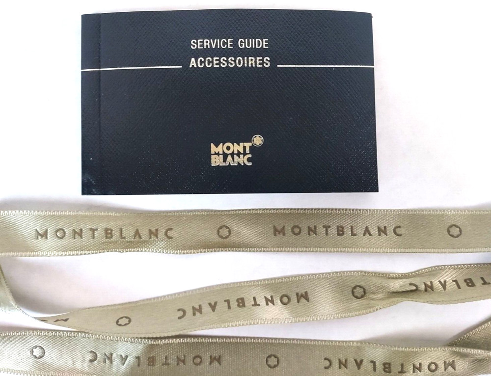 MONT BLANC Accessories Service Guide w/ Packaging Ribbon