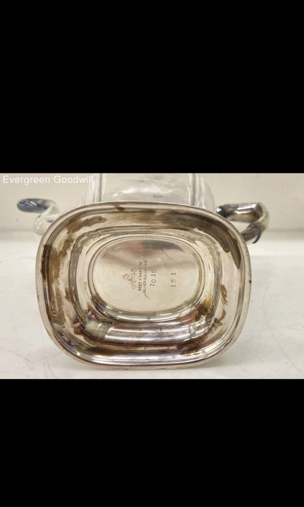 Reed & Barton Silver Soldered Coffee Server Pot