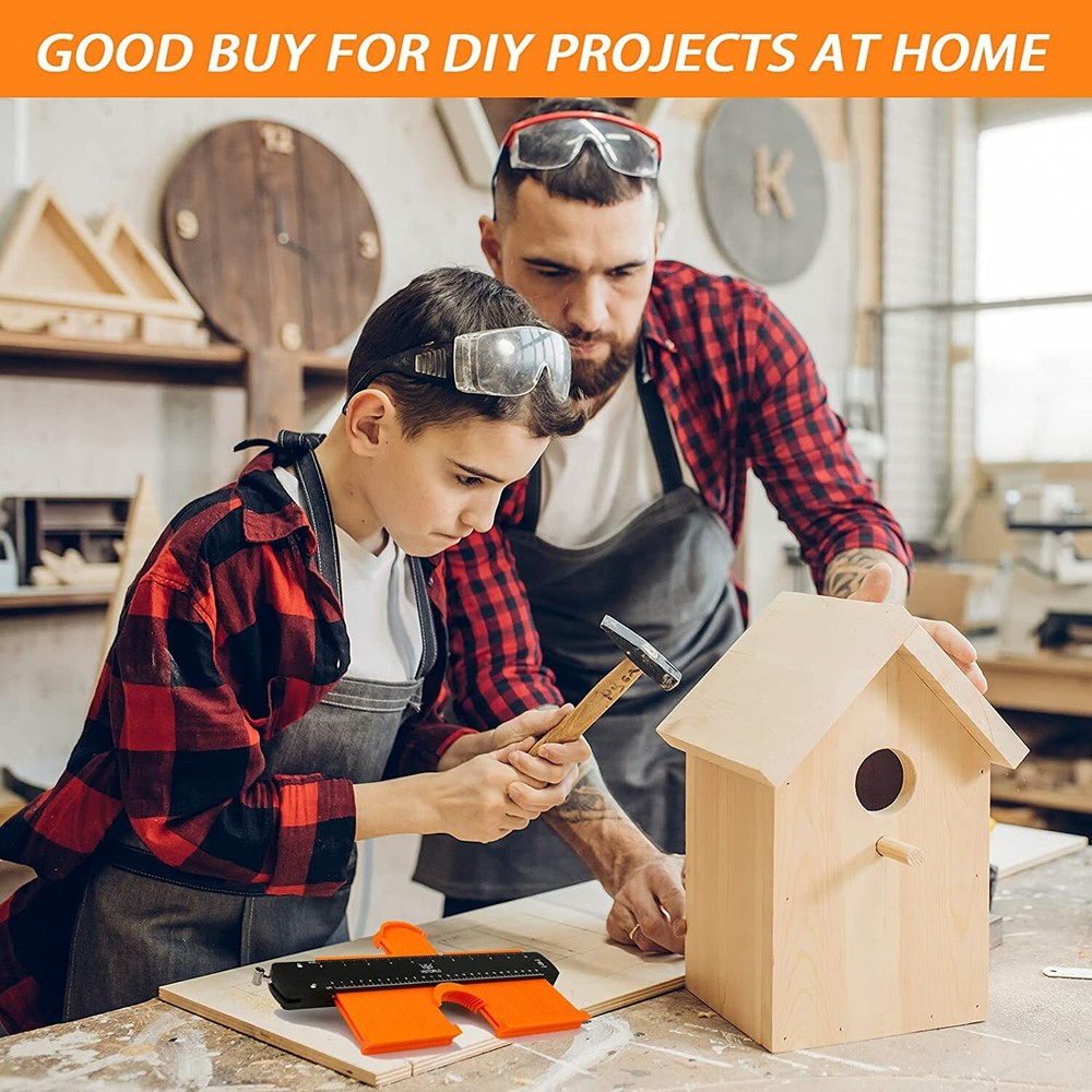 Contour Gauge Profile Tool Shape Duplicator with Lock Flooring Tools Woodwork