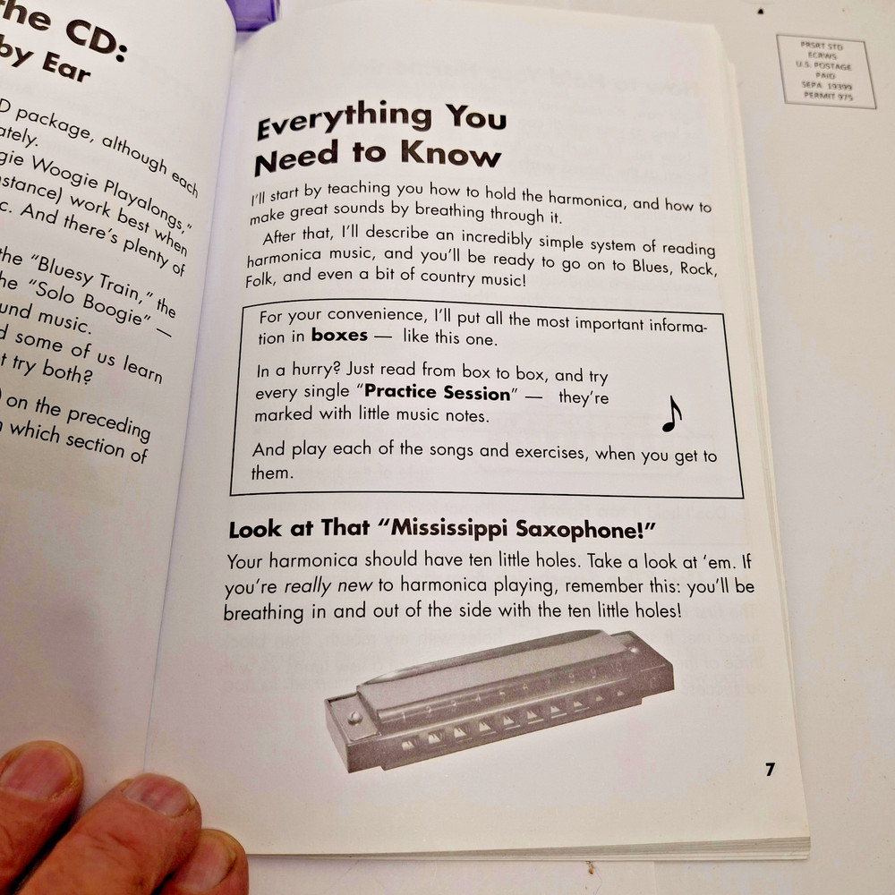 Mud Puddle Books Harmonica Instruction Book & CD" Play the Harmonica Today "2005